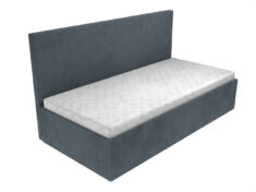 Čalouněná postel Annabella v šedém provedení